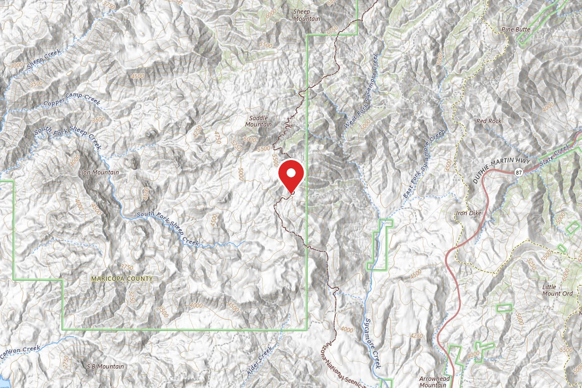 Dispersed Site near 33.9396, -111.5100