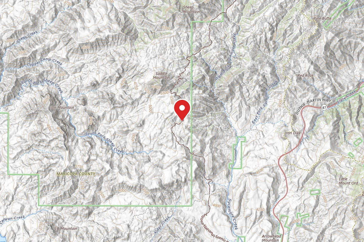 Dispersed Site near 33.9396, -111.5099