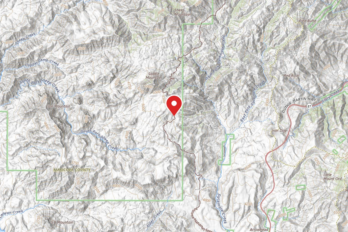Dispersed Site near 33.9412, -111.5095