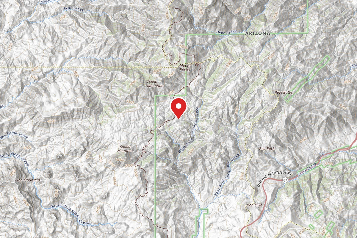Dispersed Site near 33.9753, -111.4910