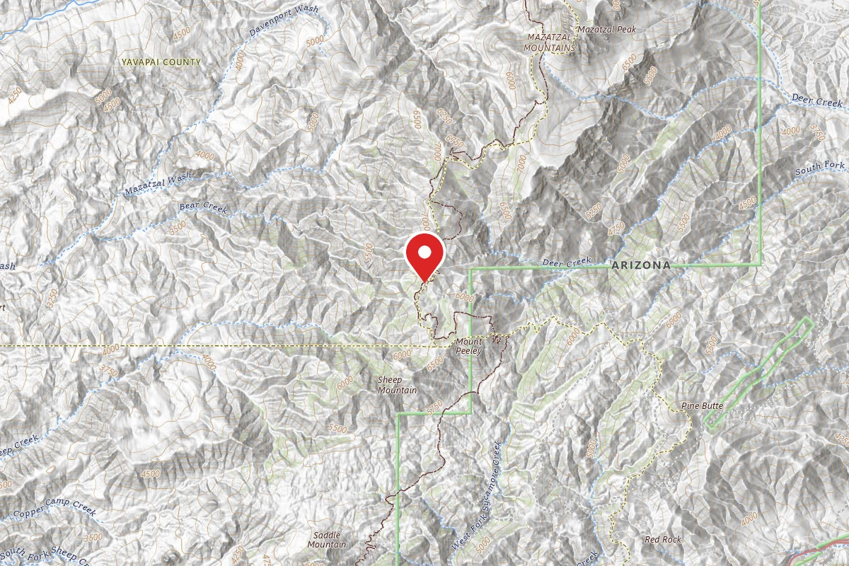Dispersed Site near 34.0127, -111.4979