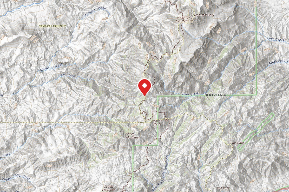 Dispersed Site near 34.0157, -111.4961