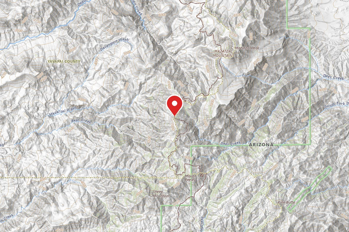 Dispersed Site near 34.0303, -111.4965