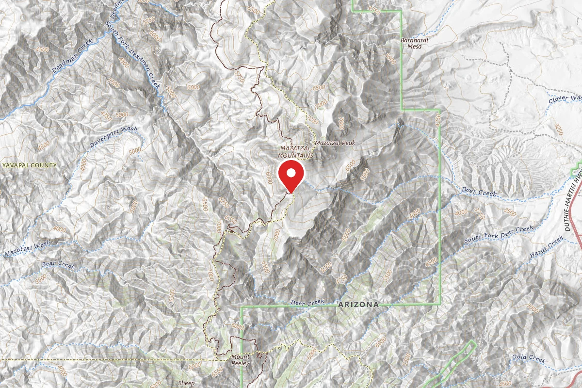 Dispersed Site near 34.0487, -111.4692