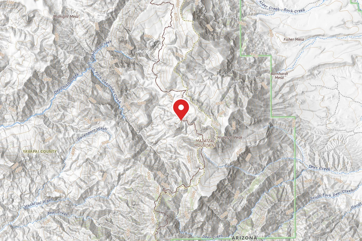 Dispersed Site near 34.0717, -111.4814