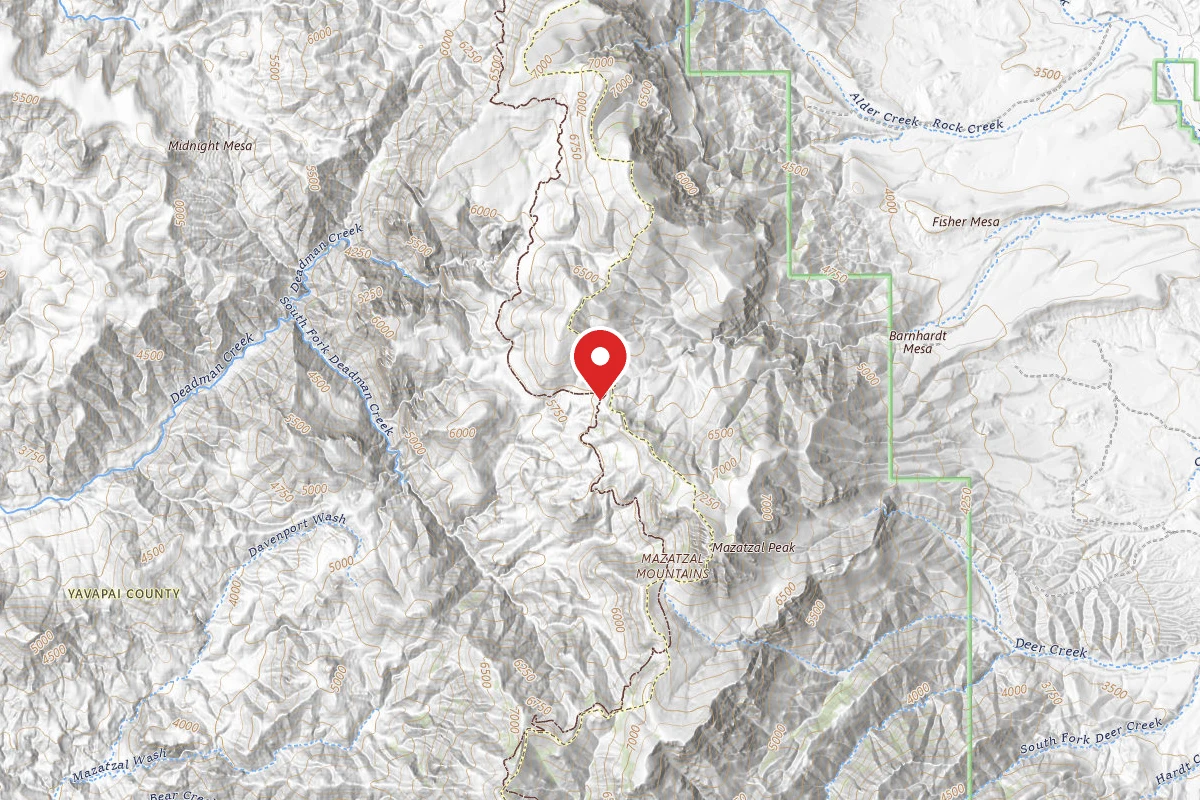 Dispersed Site near 34.0847, -111.4799