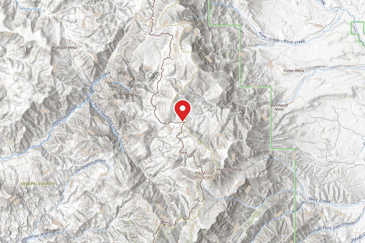 Dispersed Site near 34.0862, -111.4799