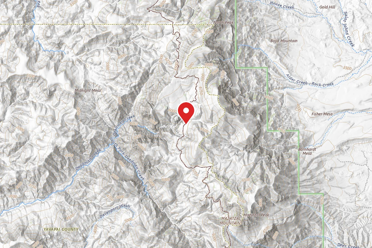 Dispersed Site near 34.1054, -111.4926