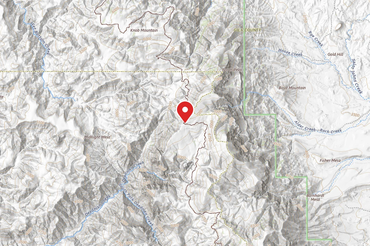 Dispersed Site near 34.1273, -111.4981