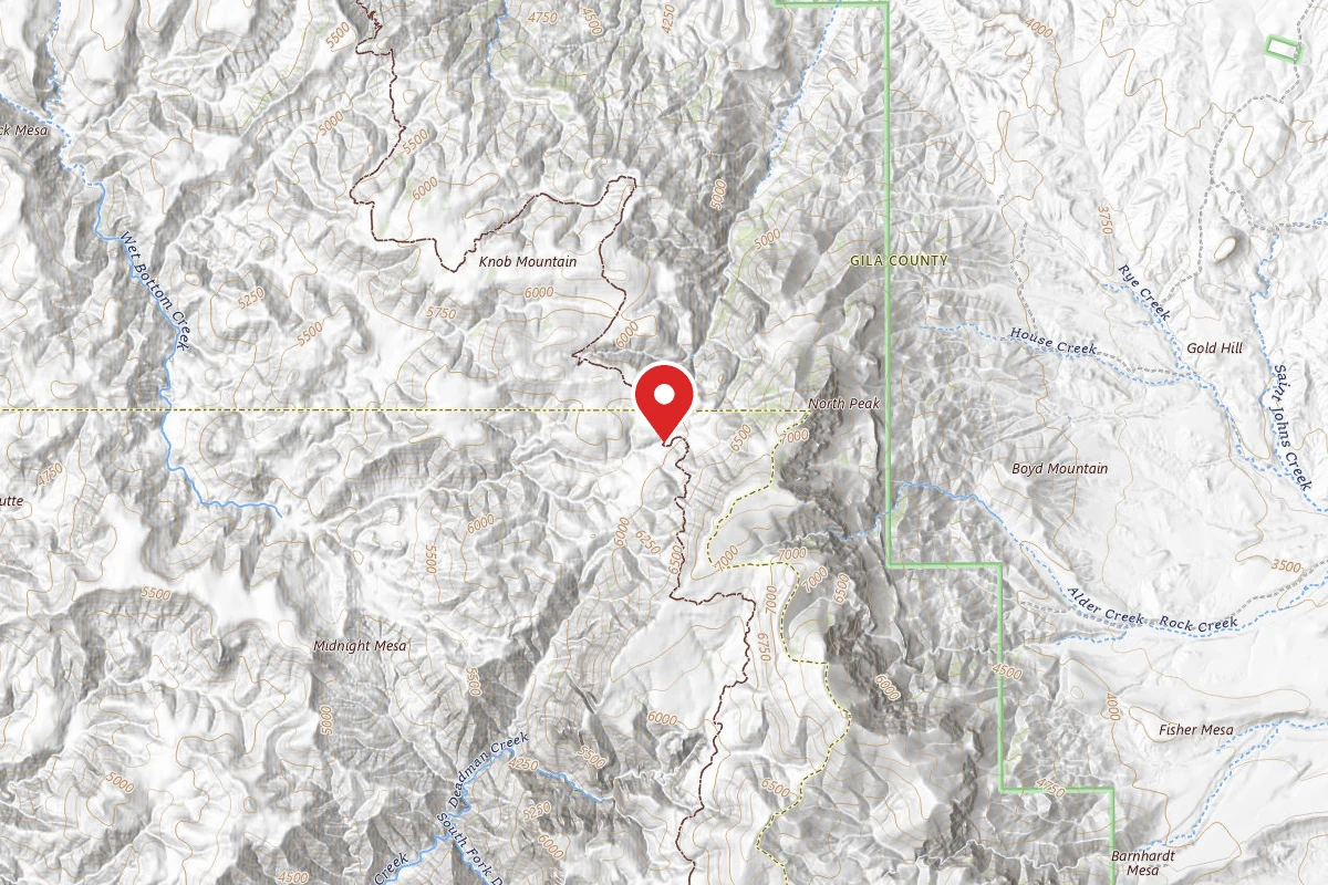 Dispersed Site near 34.1468, -111.4997