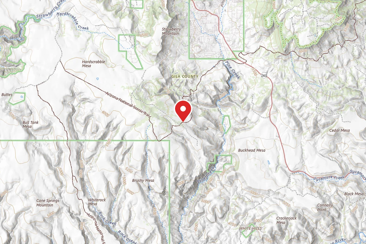 Dispersed Site near 34.3421, -111.4750