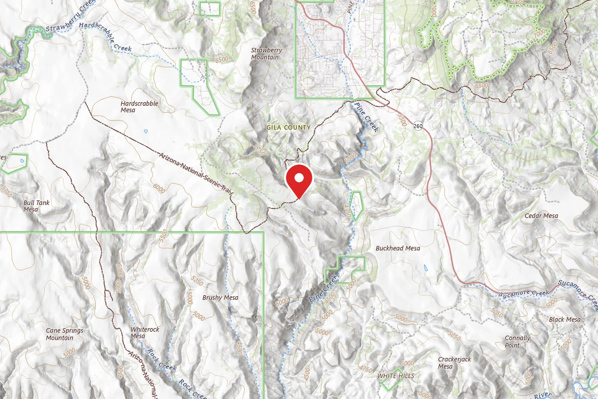 Dispersed Site near 34.3428, -111.4704