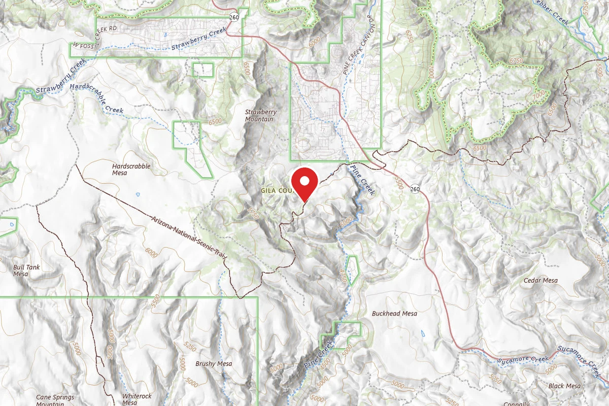 Dispersed Site near 34.3598, -111.4668