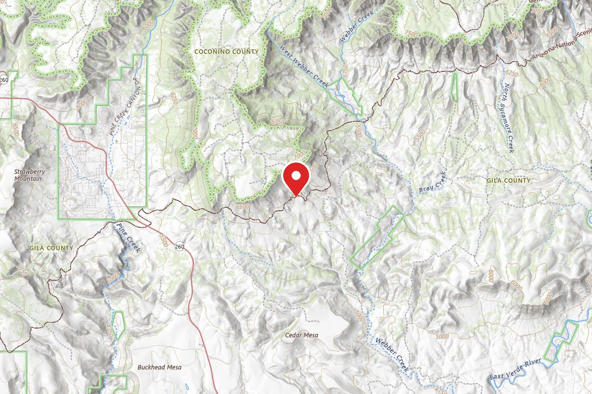 Dispersed Site near 34.3781, -111.3889