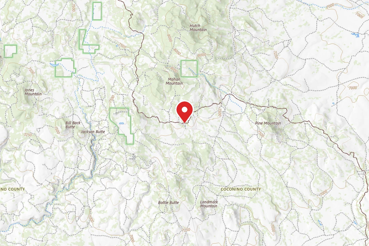 Dispersed Site near 34.7602, -111.3927