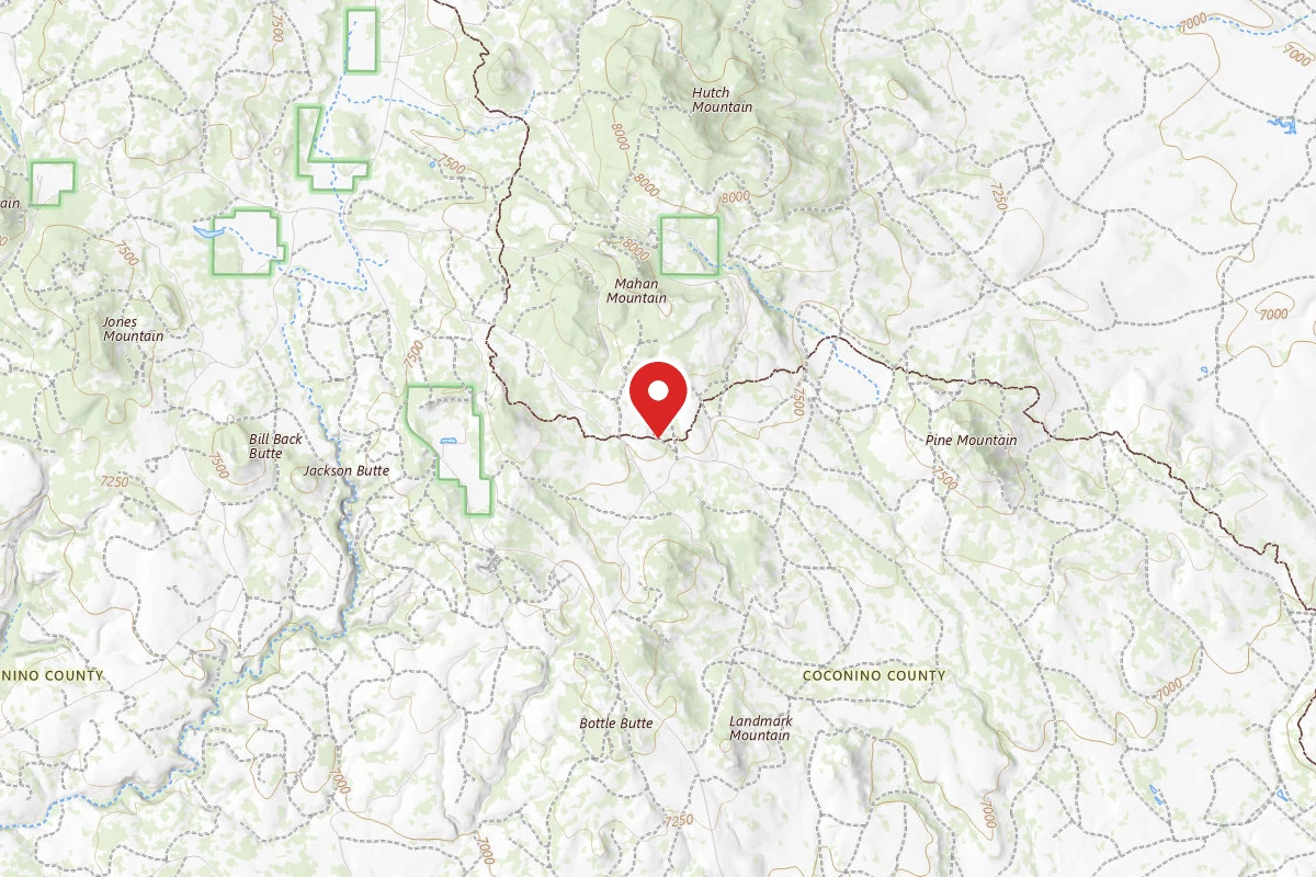 Dispersed Site near 34.7603, -111.3950