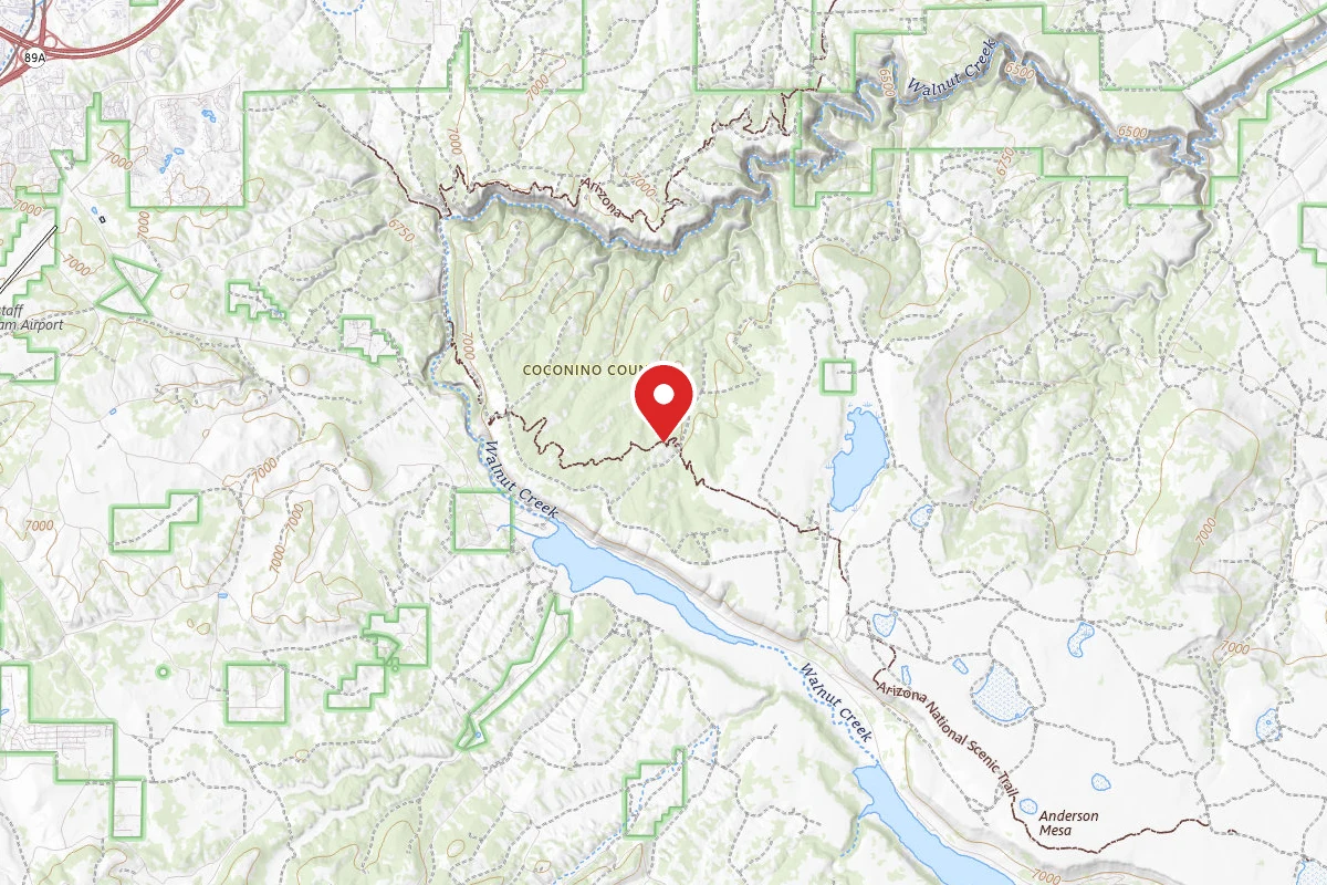 Dispersed Site near 35.1220, -111.5653