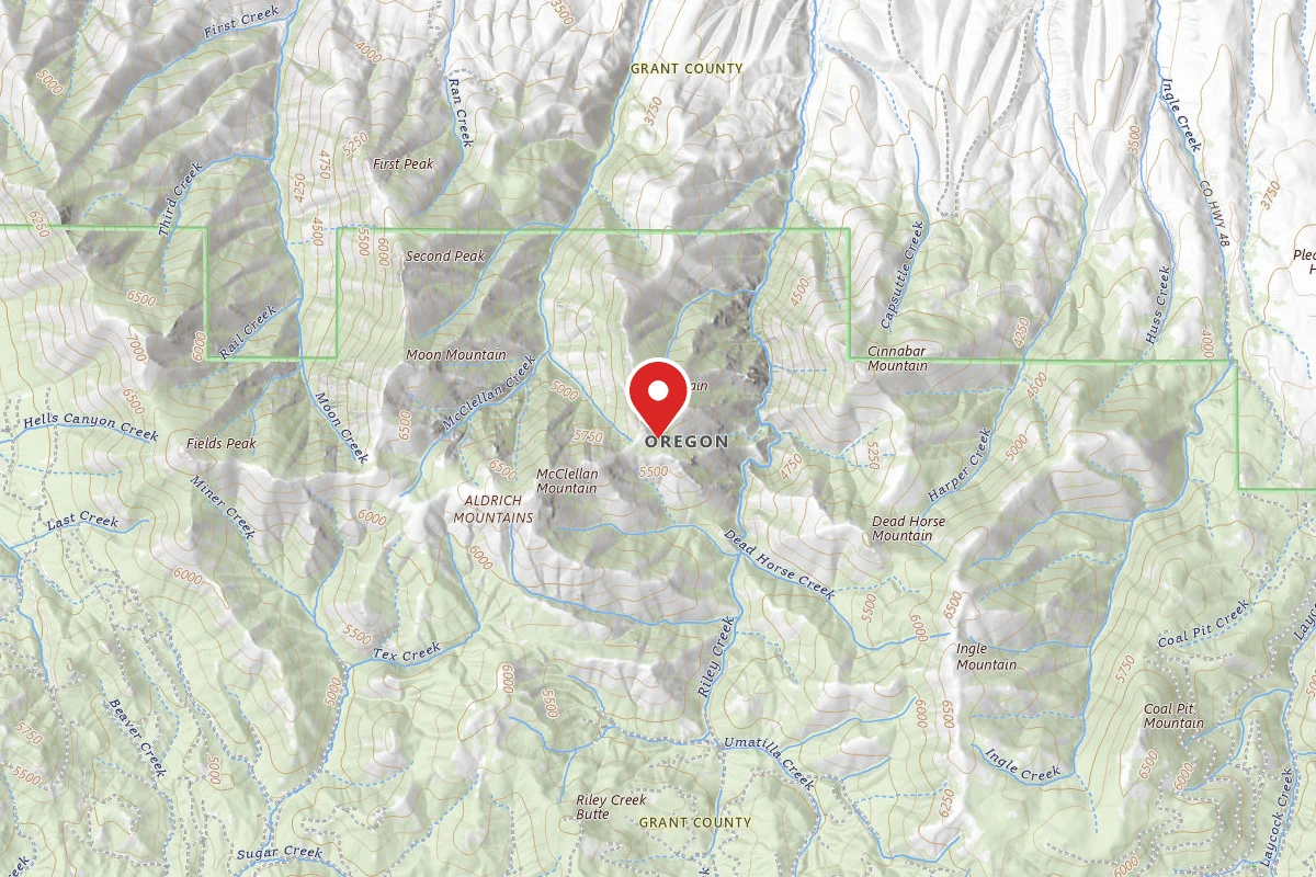 Dispersed Site near 44.3399, -119.1842