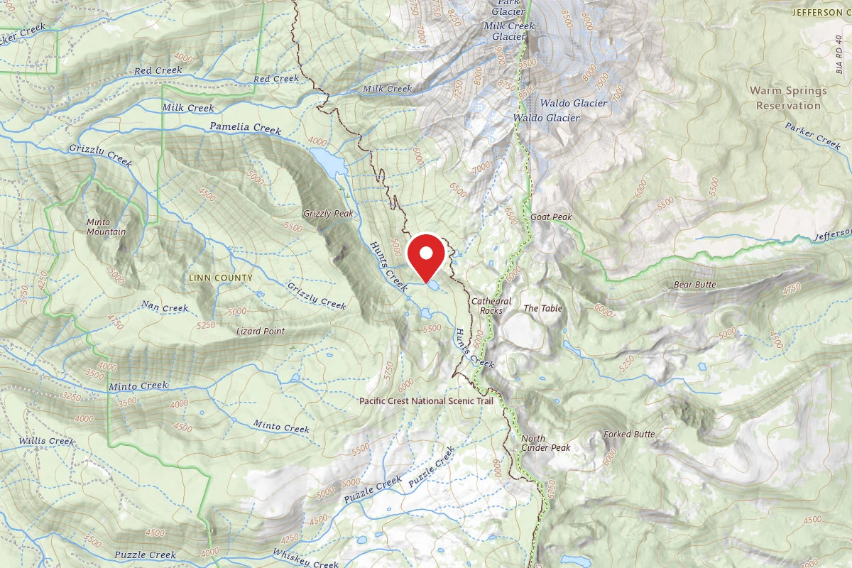 Dispersed Site near 44.6323, -121.8233