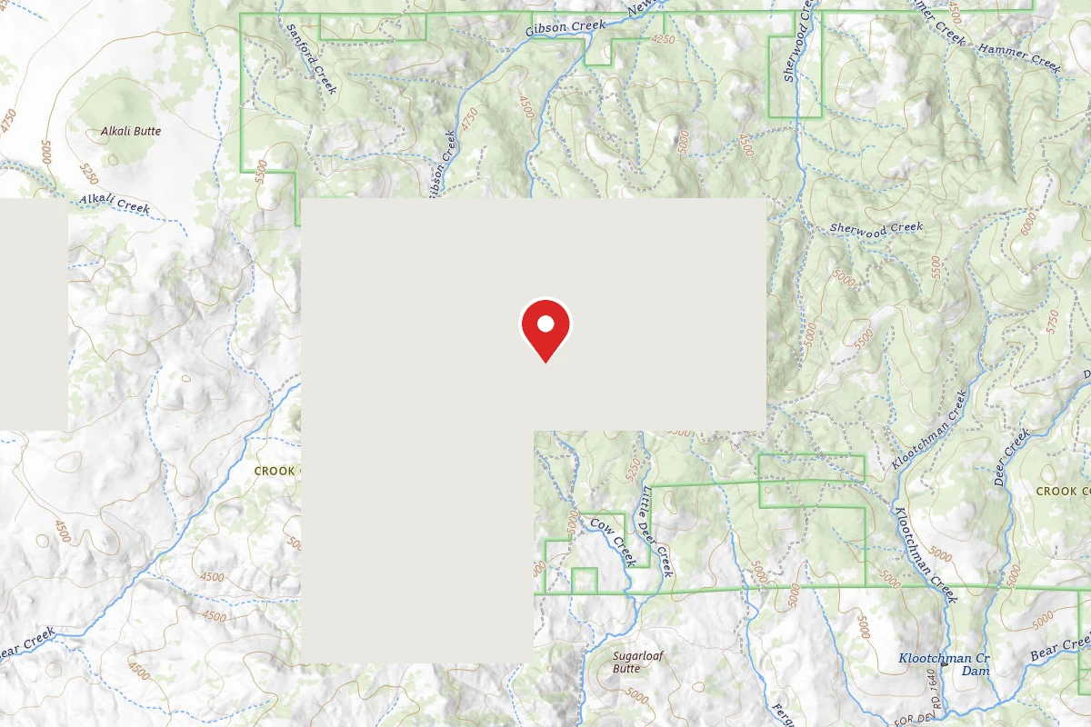 Dispersed Site near 44.0336, -120.5398
