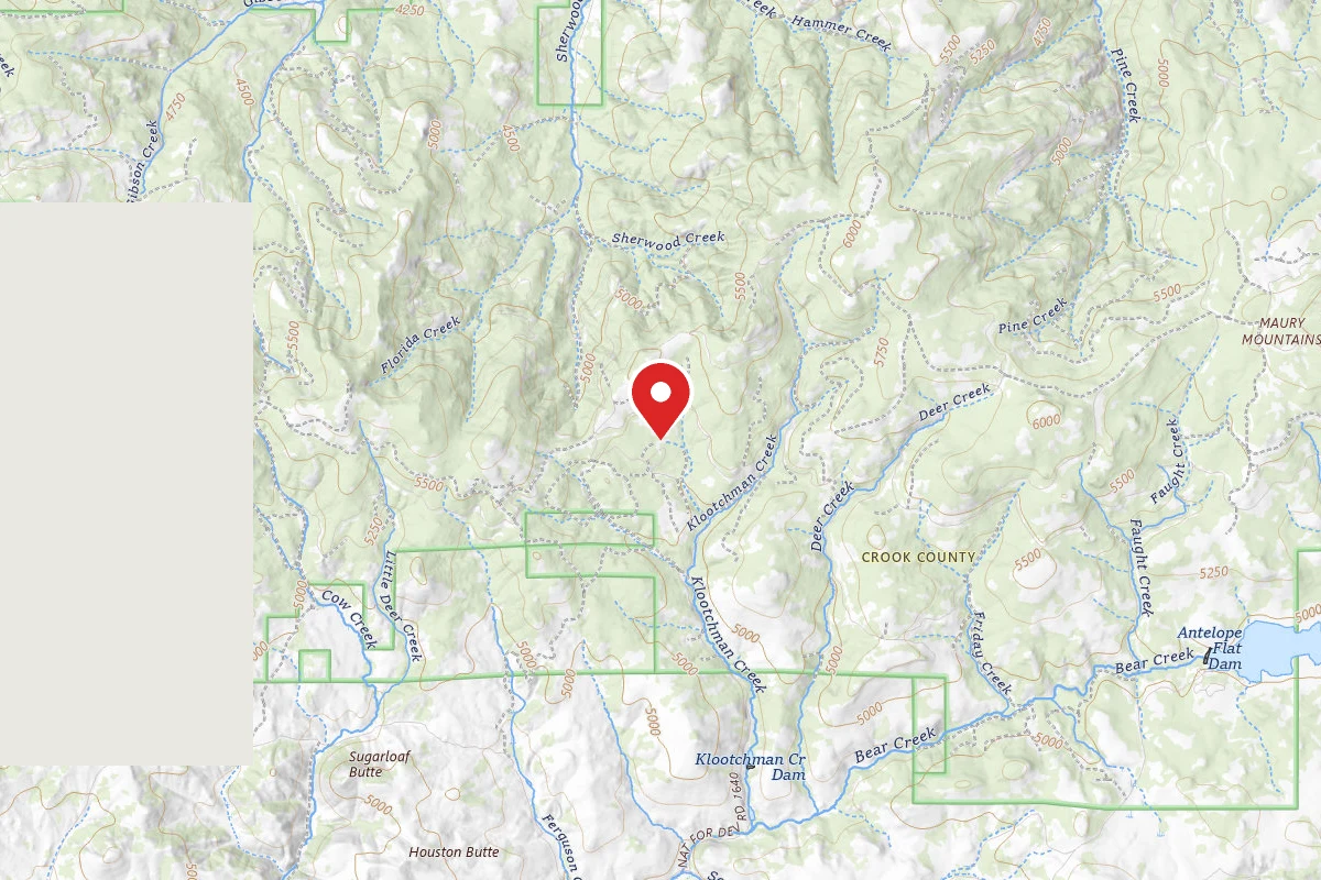 Dispersed Site near 44.0294, -120.4785