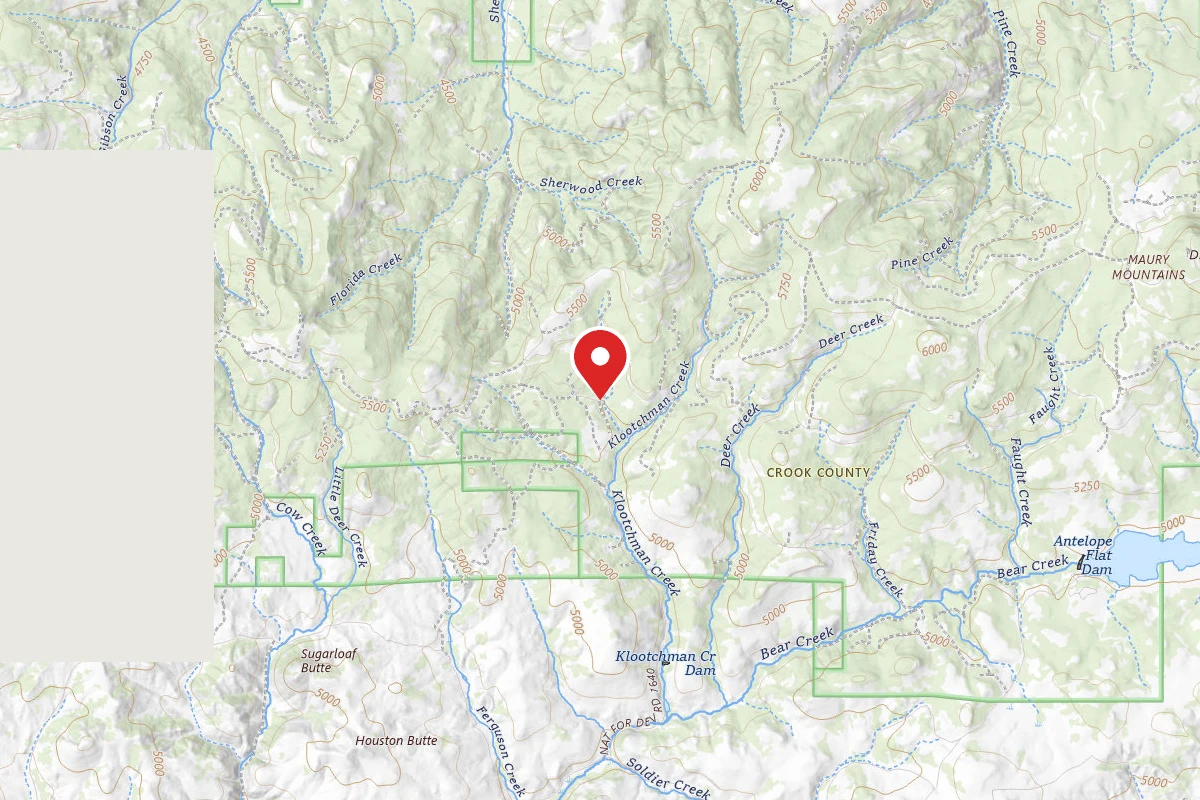 Dispersed Site near 44.0252, -120.4757
