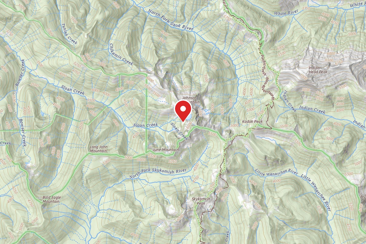 Dispersed Site near 47.9882, -121.1719