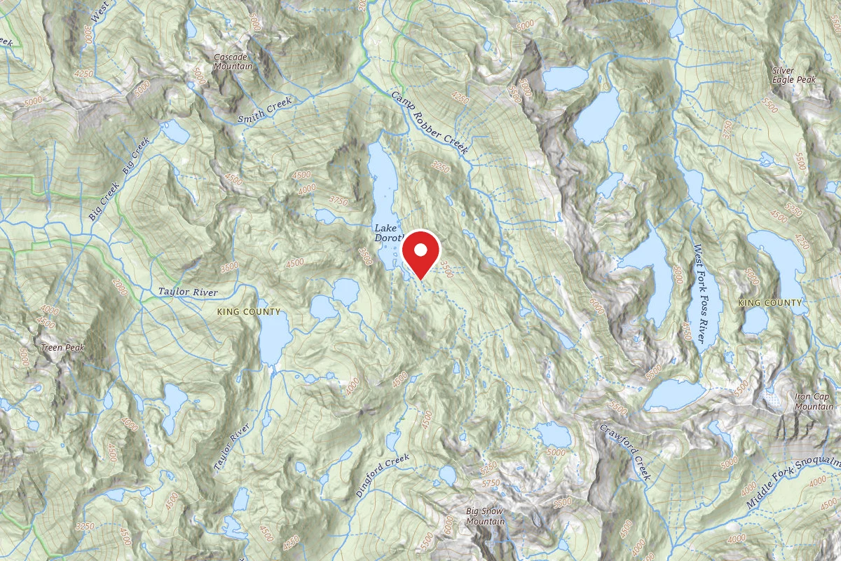 Dispersed Site near 47.5755, -121.3767