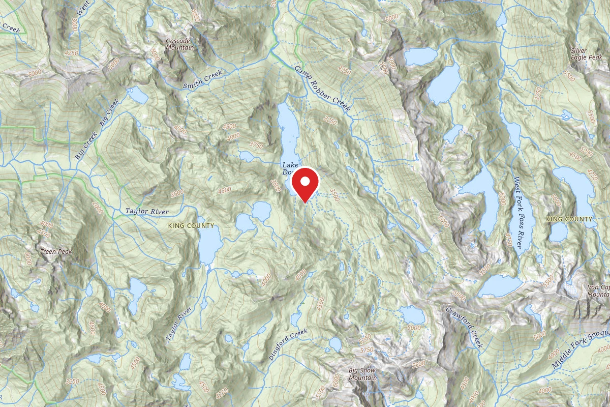 Dispersed Site near 47.5754, -121.3801