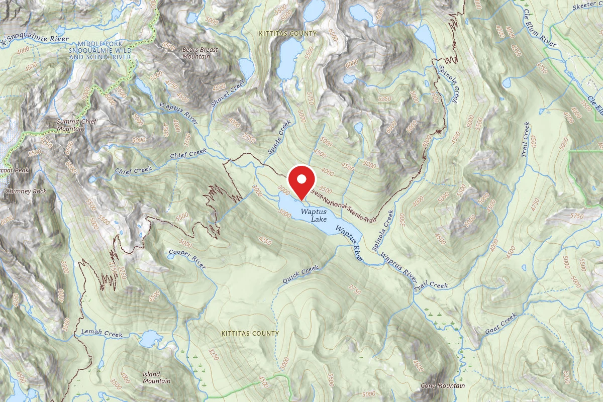 Dispersed Site near 47.5075, -121.1841