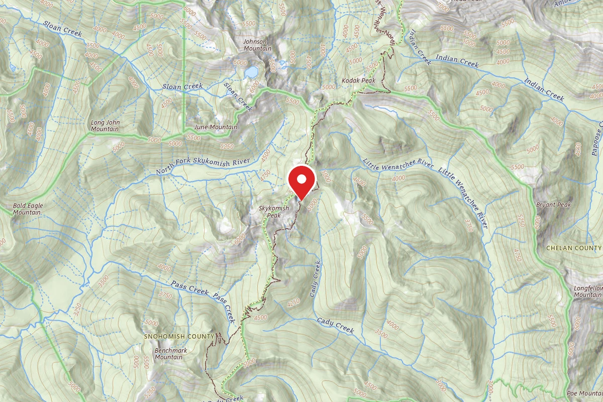 Dispersed Site near 47.9608, -121.1522