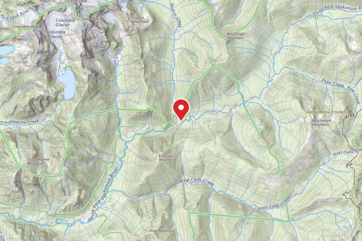 Dispersed Site near 47.9266, -121.2769