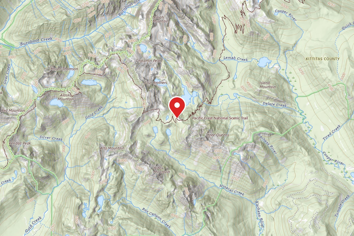 Dispersed Site near 47.4537, -121.2866
