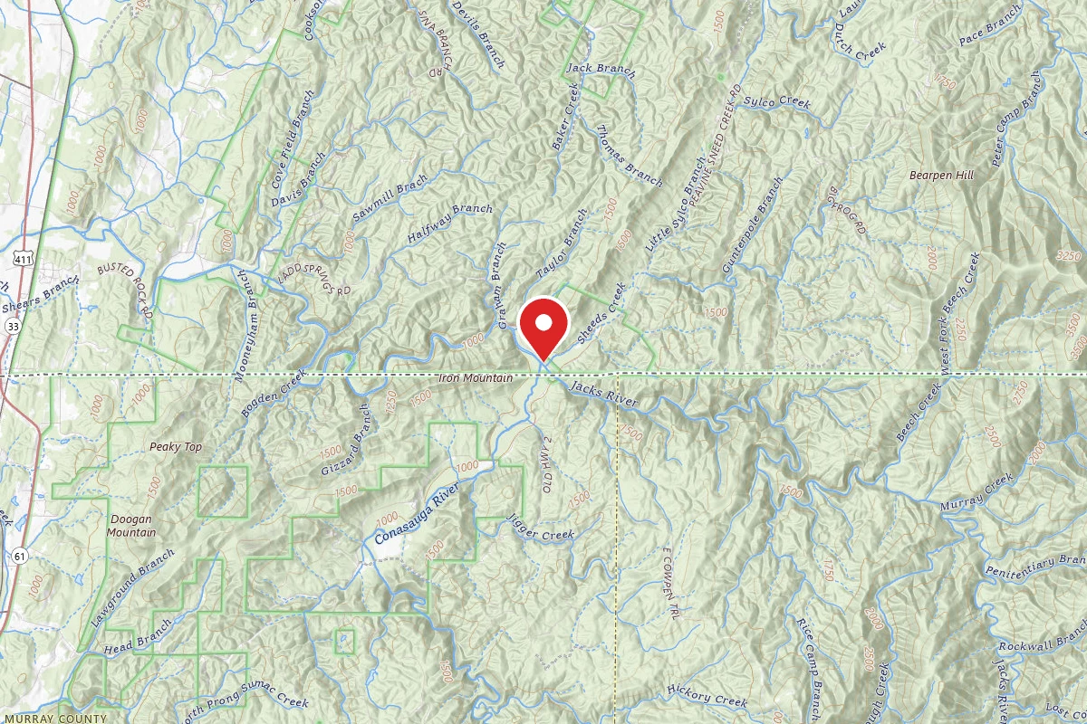 Conasauga River - Dispersed Site Sheeds Creek Road