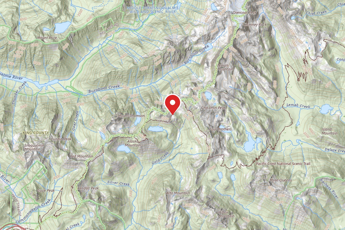 Dispersed Site near 47.4733, -121.3275