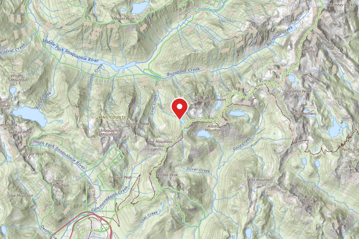 Dispersed Site near 47.4654, -121.3706