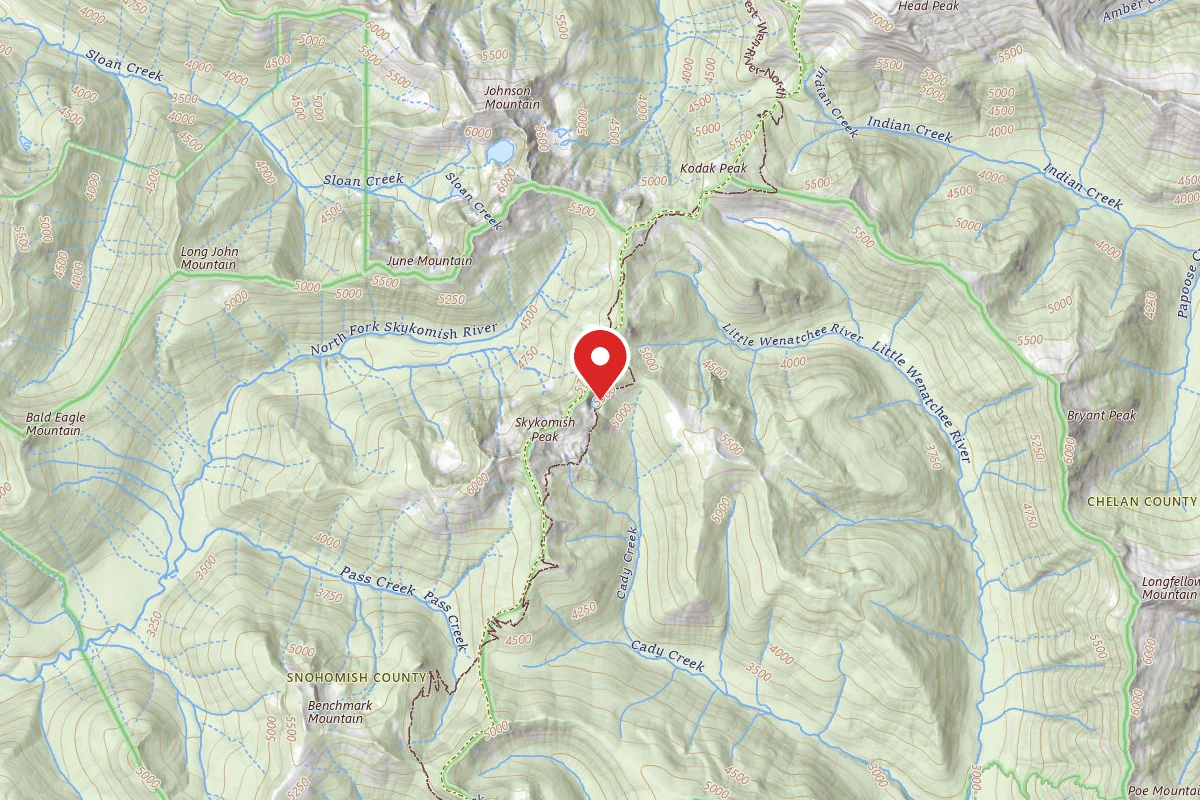 Dispersed Site near 47.9618, -121.1522