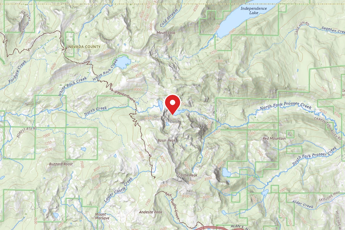 Dispersed Site near 39.3949, -120.3546