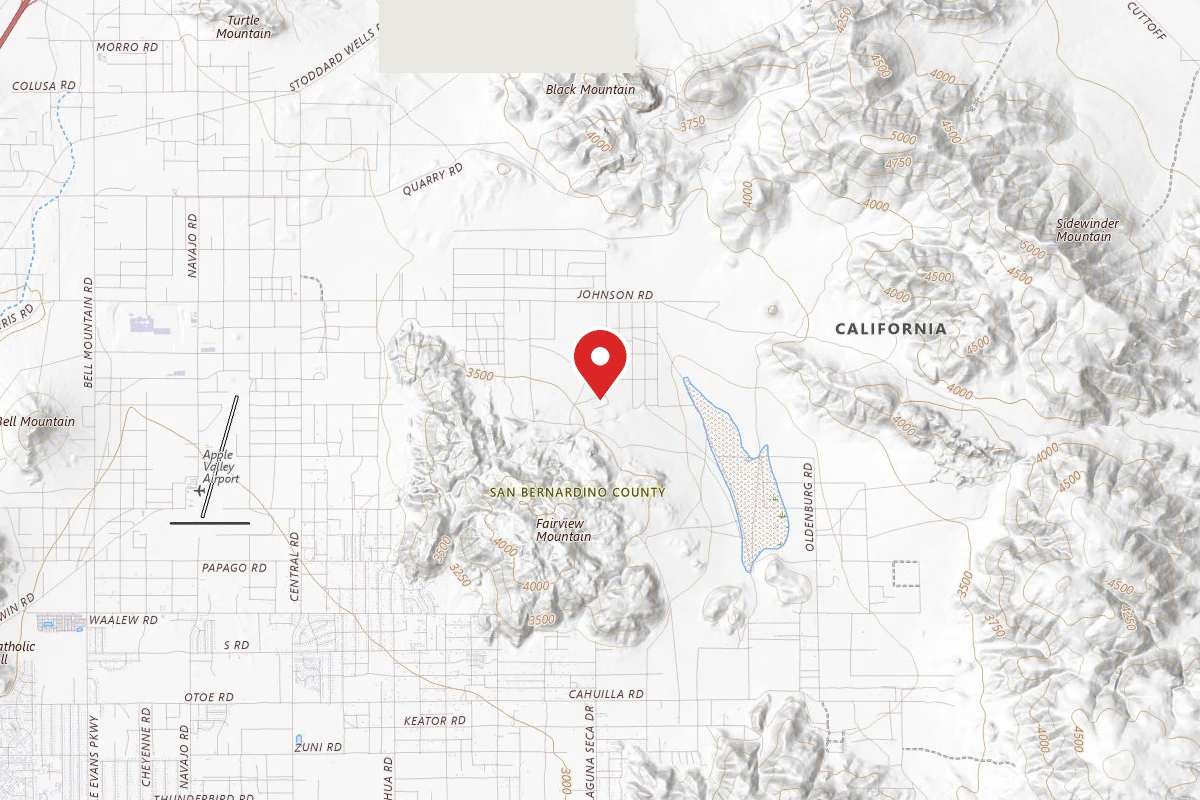 Dispersed Site near 34.5870, -117.1203
