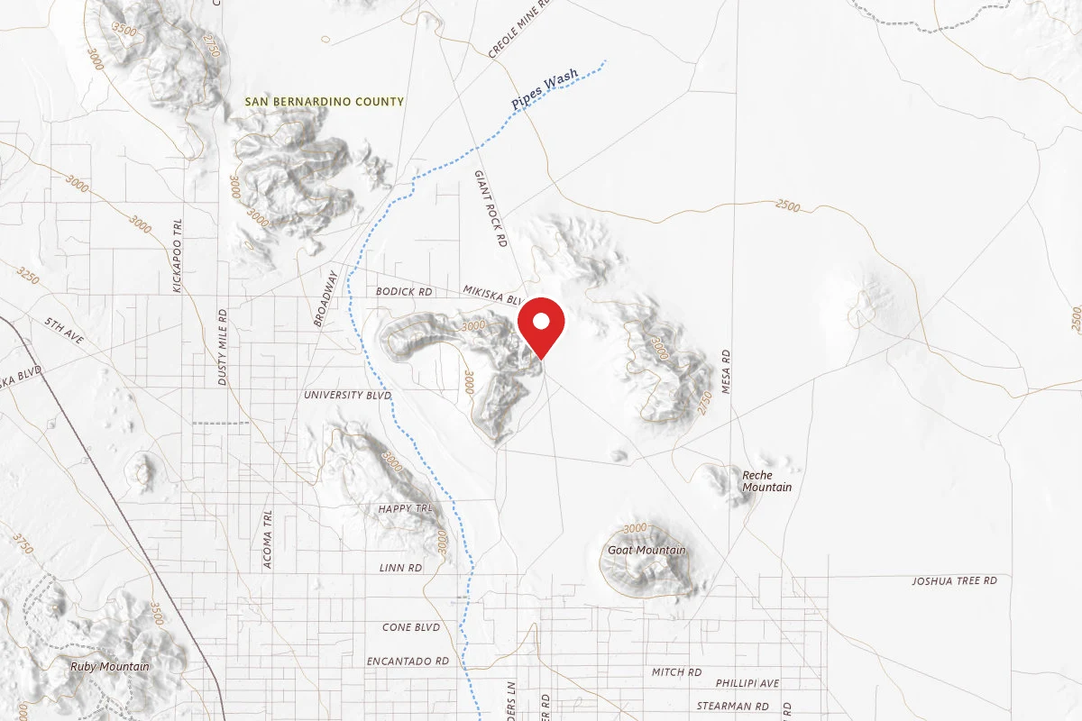 Dispersed Site near 34.3287, -116.3885