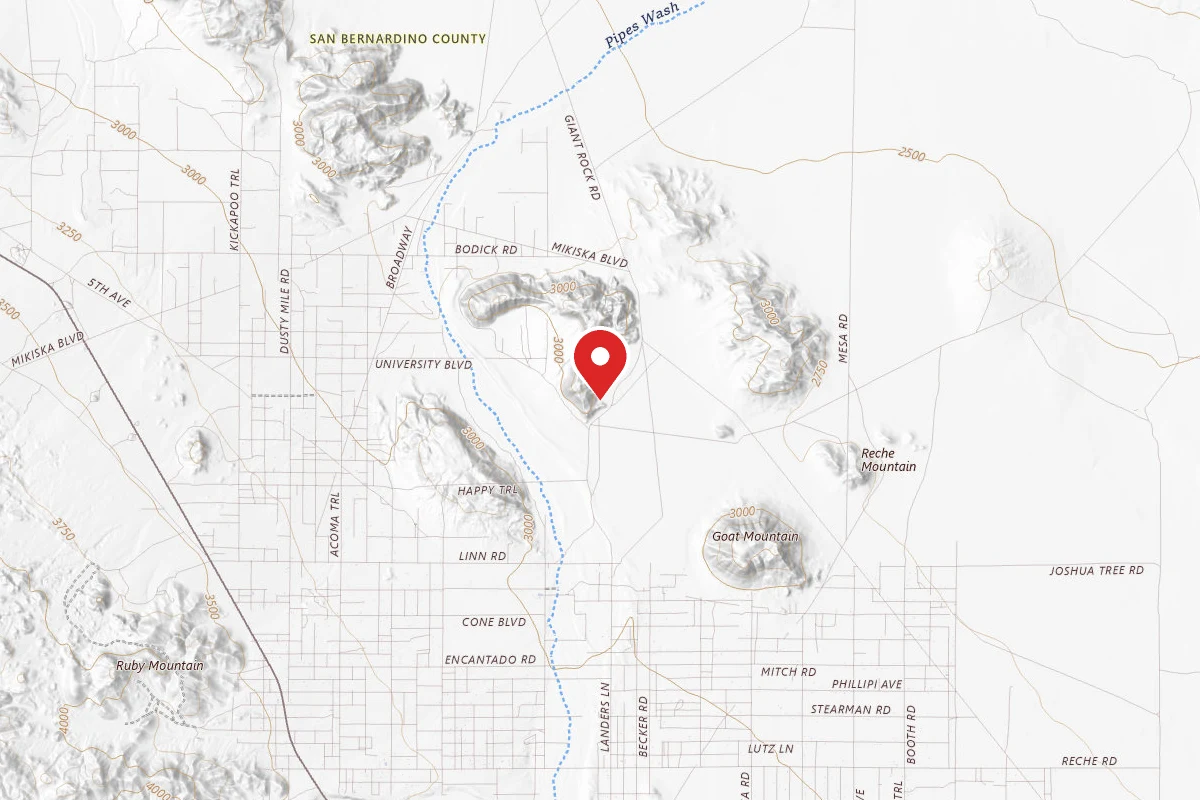 Dispersed Site near 34.3182, -116.3950