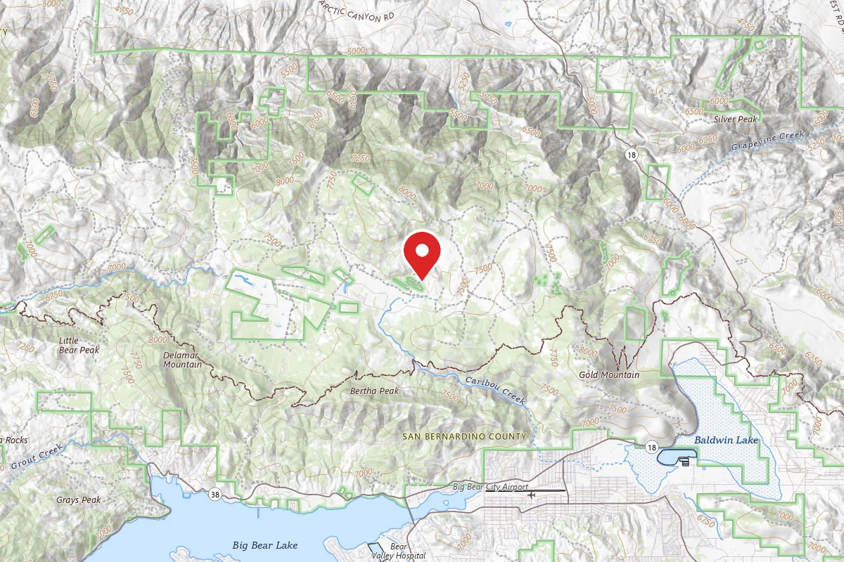 Dispersed Site near 34.3061, -116.8812