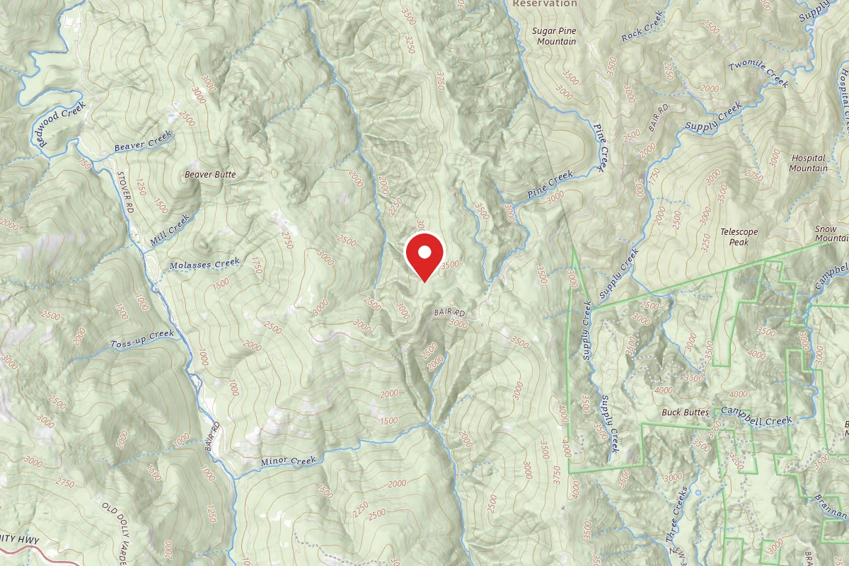 Dispersed Site near 40.9965, -123.7906