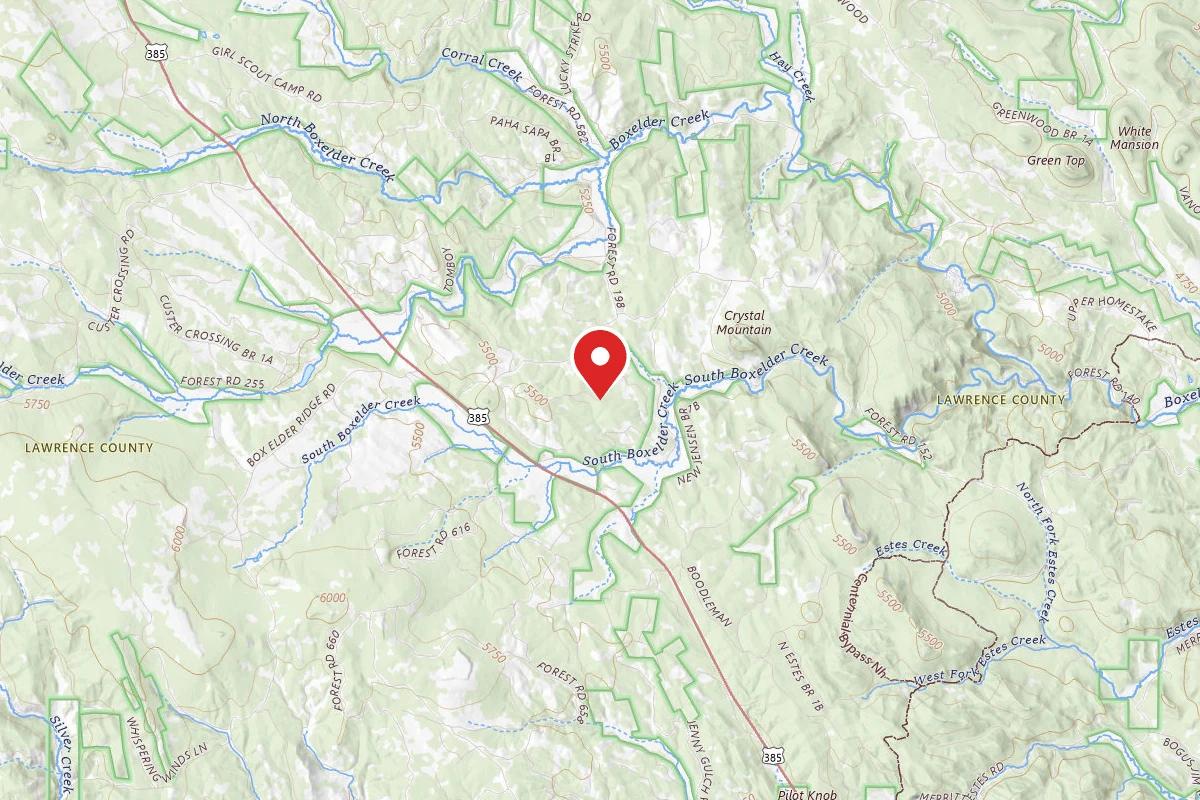 Dispersed Site near 44.1952, -103.6102