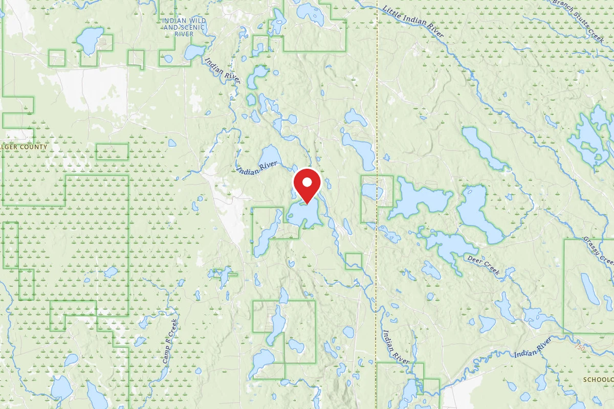 Indian River Fish Lake Island Camping Area