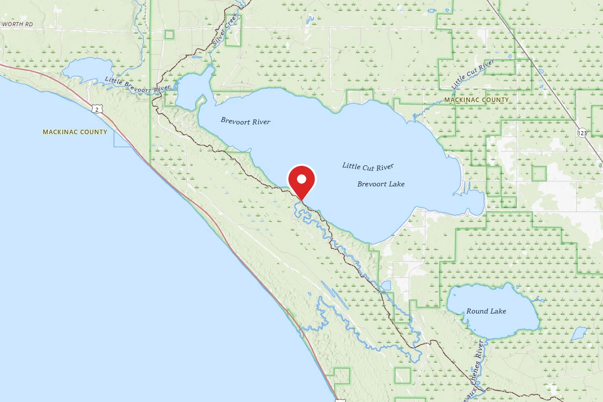 Brevoort Dam Dispersed Camping Area
