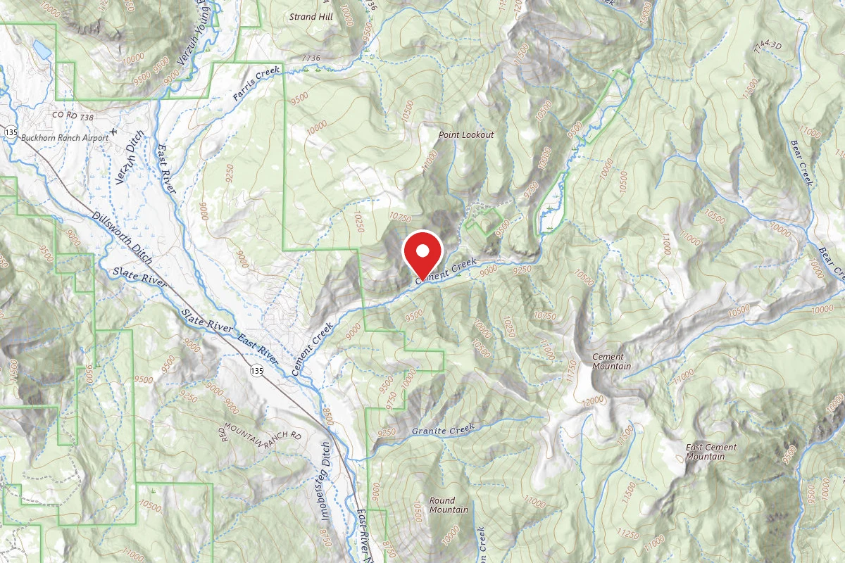 Cement Creek Camping Area