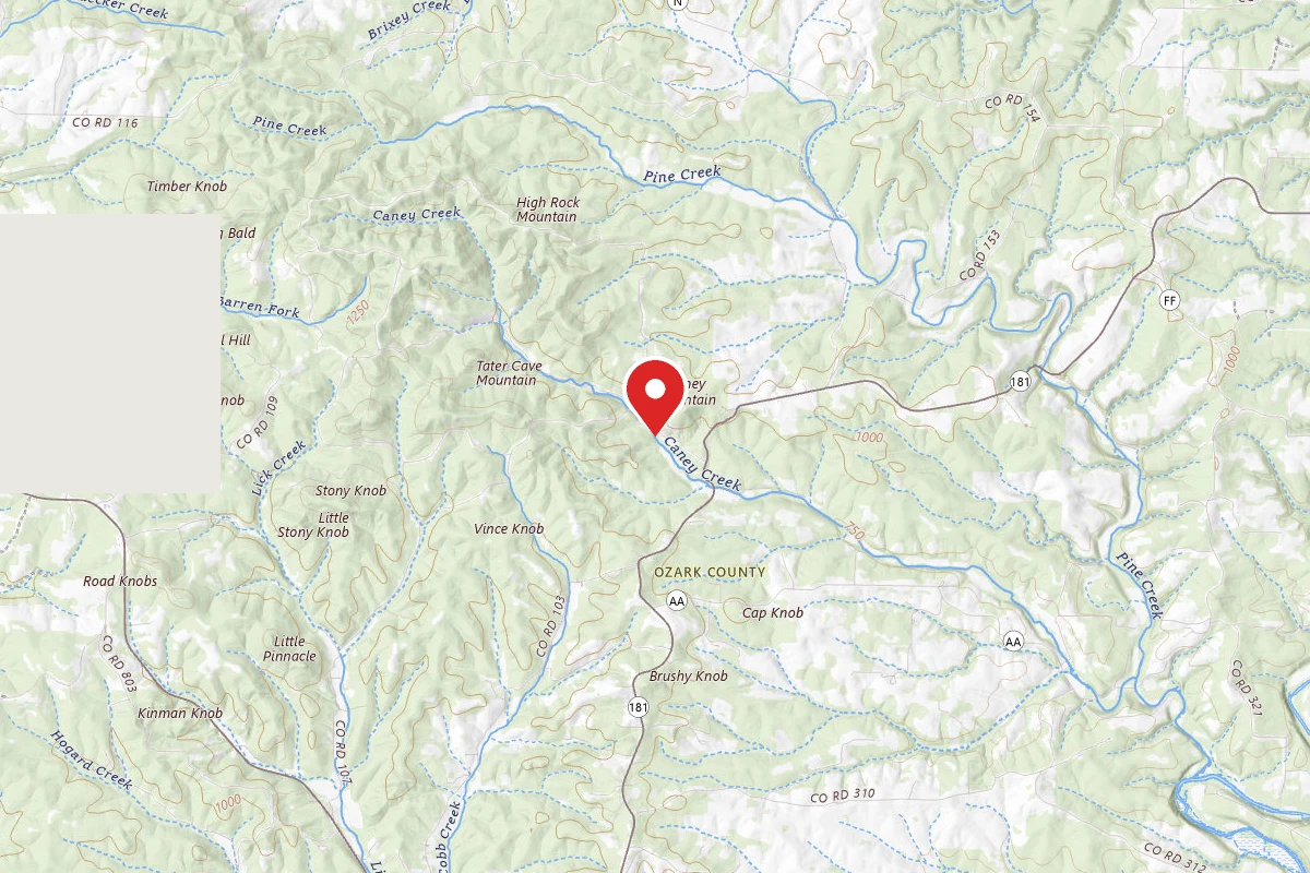Caney Mountain Conservation Area Dispersed Camping