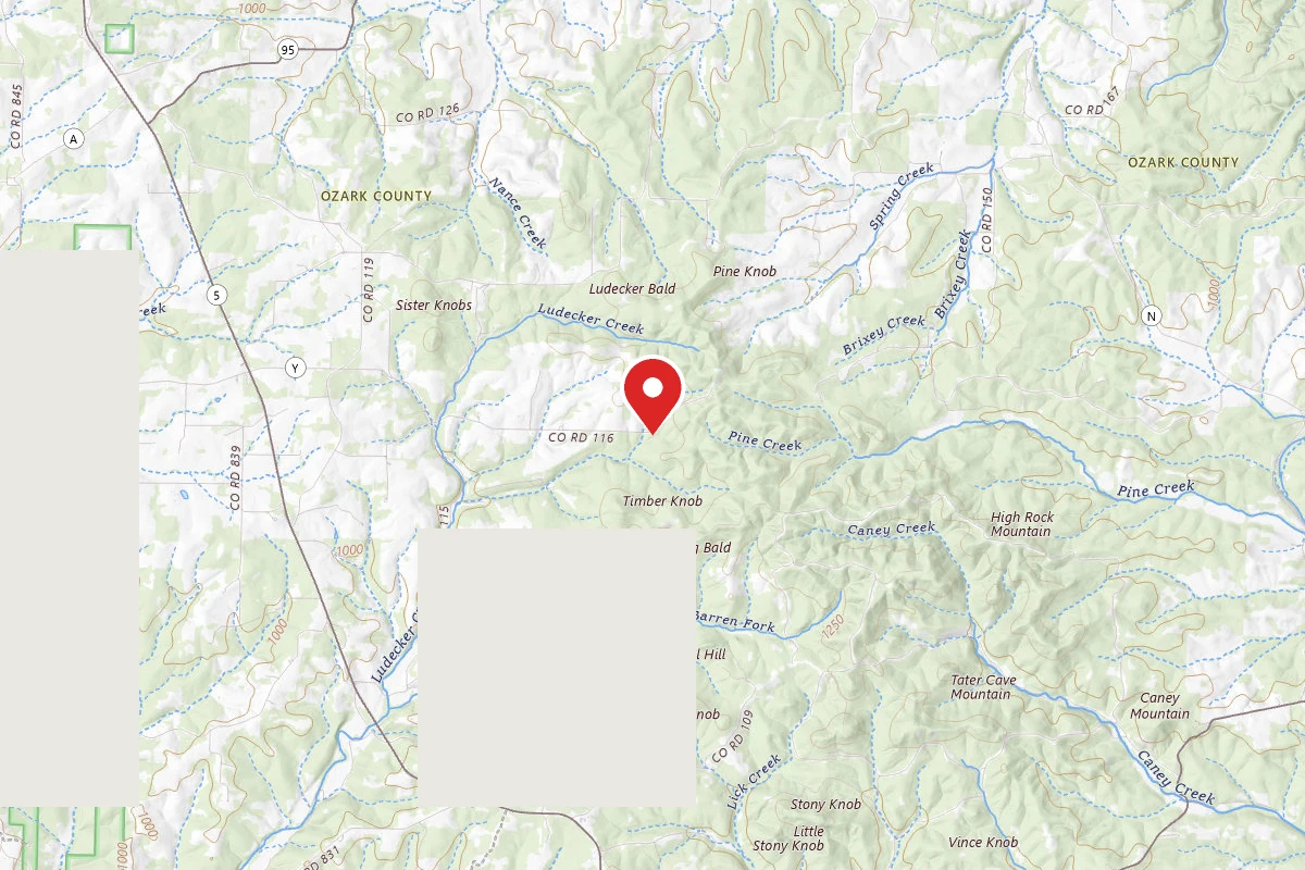 Caney Mountain Conservation Area Dispersed Camping
