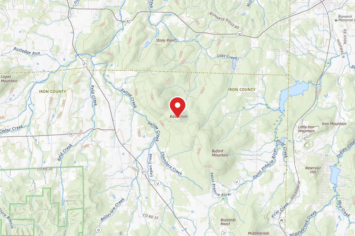 Buford Mountain Conservation Area Dispersed Camping